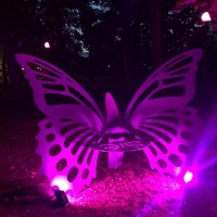 Installatsioon "Liblikas", metallist, valmistatud Rauamarket OÜ